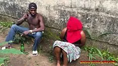 Play Prostitute who wants to make money pretends to give a blowjob