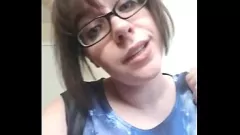 Play Thick Glasses Femdom Humiliates SPH Sub in Edging Sexting Session Compilation